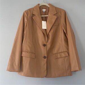 A New Day Vegan Leather Blazer